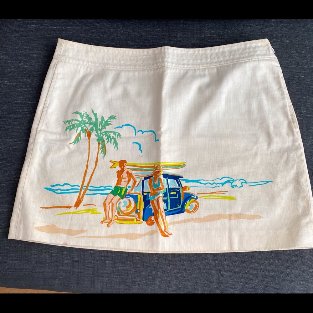 JCrew summer skirt. Size 12. Slightly stained showed. Overall gently worn.